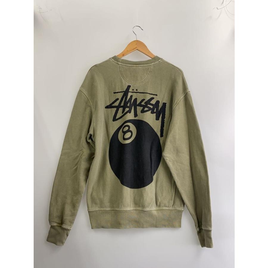 STUSSY◇8ボール/スウェット/M/コットン/カーキ/R3000PIG23