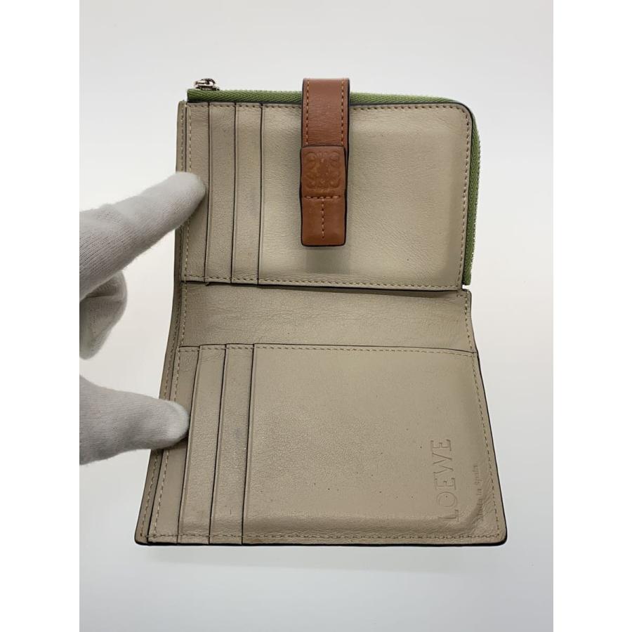 LOEWE◇スリムジップ バイフォールド ウォレット/2つ折り財布/レザー