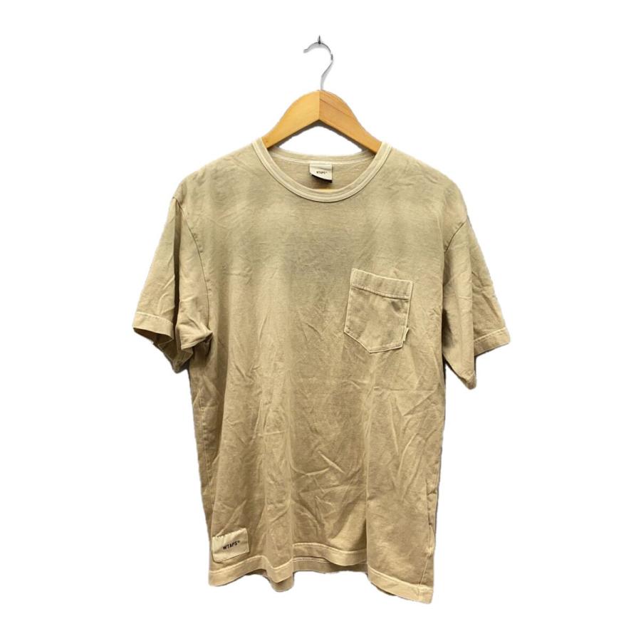 WTAPS◇BLANK PIGMENT TEE/ピグメント/Tシャツ/X01/コットン/201ATDT