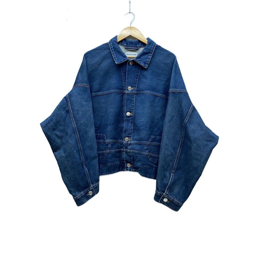 BALENCIAGA◇22AW/FW/アップサイドダウンデニムジャケット/Gジャン/36