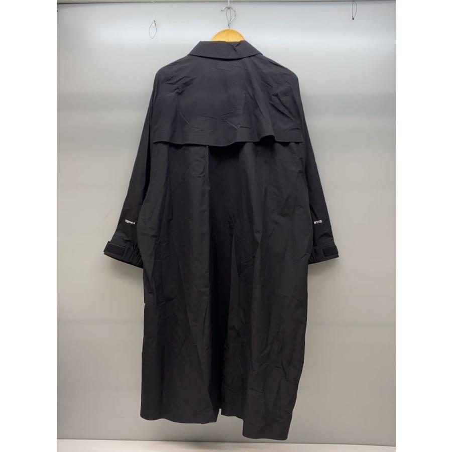 HYKE◇pertex trench coat/トレンチコート/1/ナイロン/BLK 【公式通販】