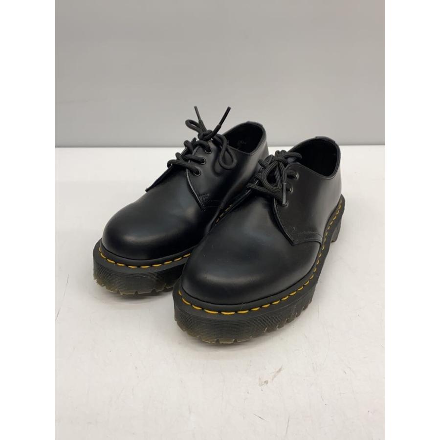 Dr.Martens◇3ホール/ガラスレザー/ドレスシューズ/US7/BLK/レザー