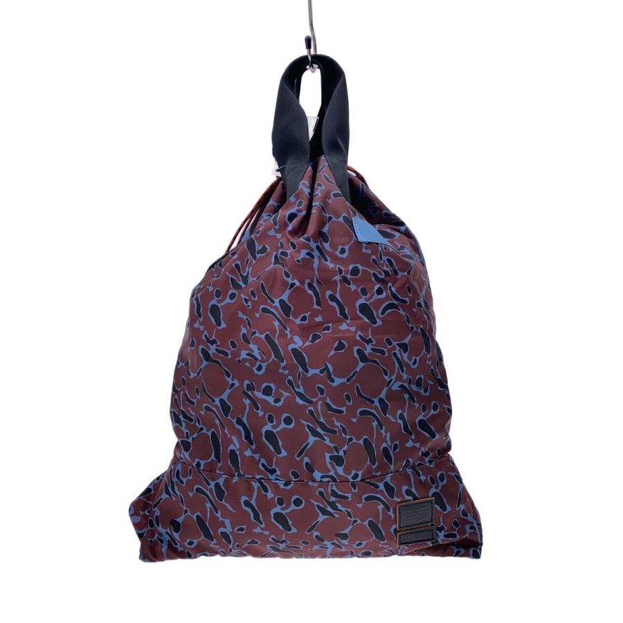 MARNI◇バッグ/ナイロン/BRD/ナップサック/総柄/×PORTER : セカンド