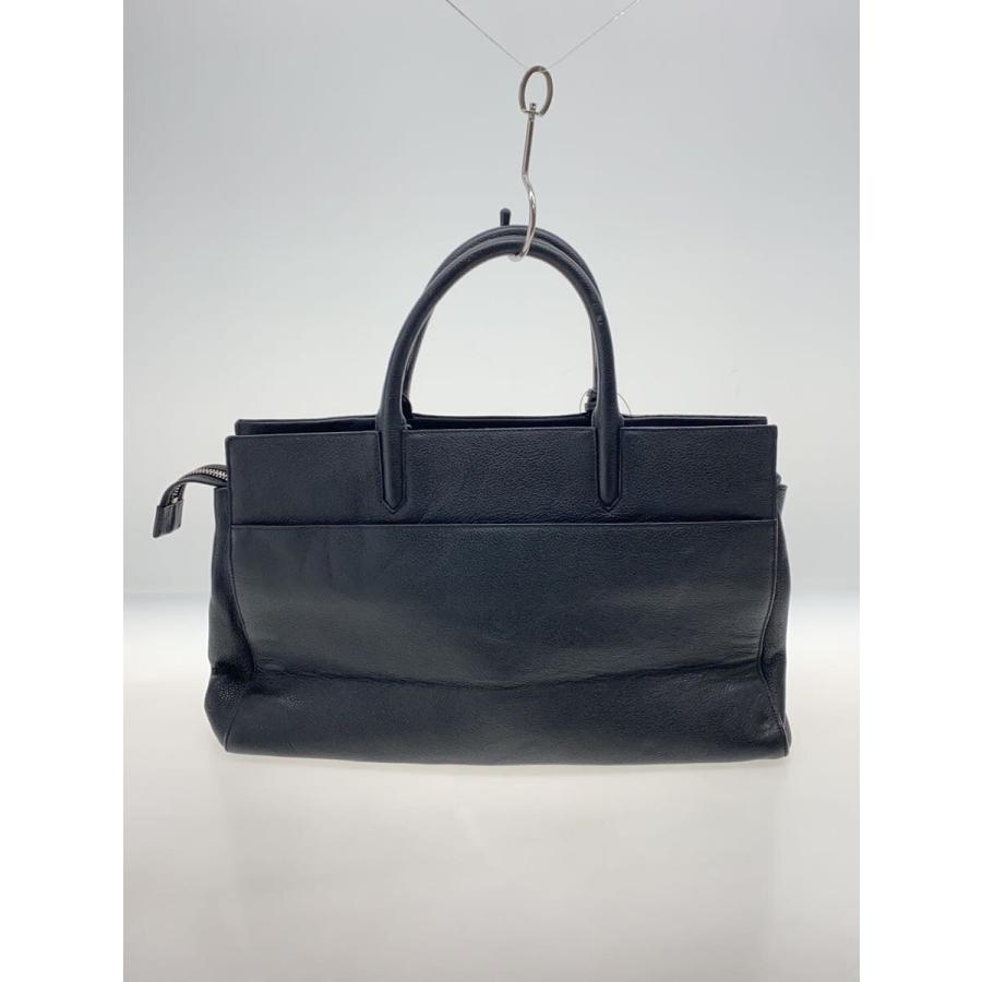 SAINT LAURENT◇カバリヴゴーシュ/ハンドバッグ/394457/レザー/BLK/黒