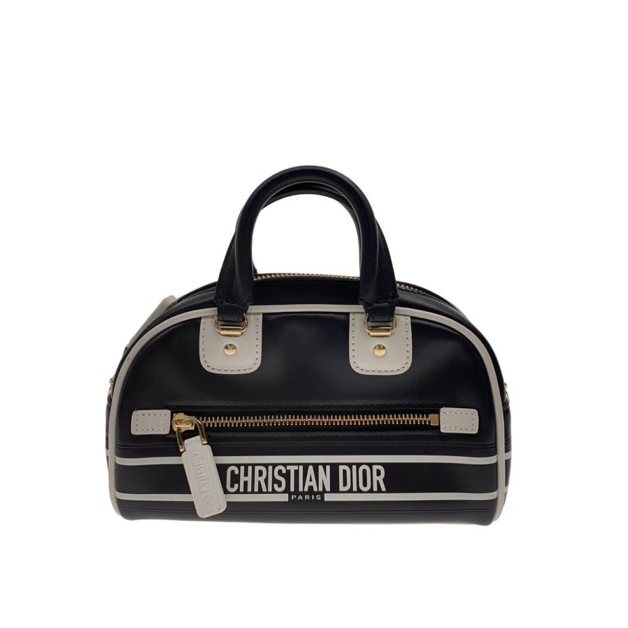 Christian Dior スモール バッグ ディオール ヴァイブ Christian Dior◇VIBE MINI/ヴァイブミニ/ボストンバッグ/レザー/NVY