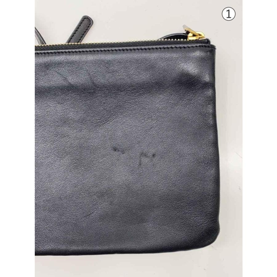 CELINE トリオ ショルダーバッグ CELINE◇トリオショルダーバッグ/レザー/BLK : セカンドストリート