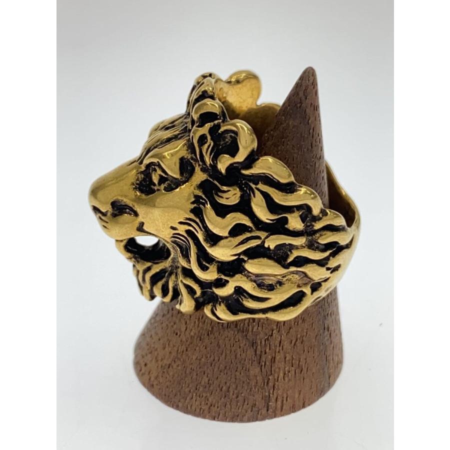 【正規品⭕️】新品 未使用　GUCCI グッチ ライオンヘッド ゴールドリング15 GUCCI◇ライオンヘッドリング/--/15号/GLD/メンズ// : セカンド