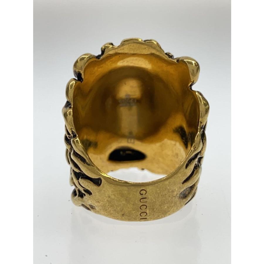 GUCCI◇ライオンヘッドリング/--/15号/GLD/メンズ// : セカンド