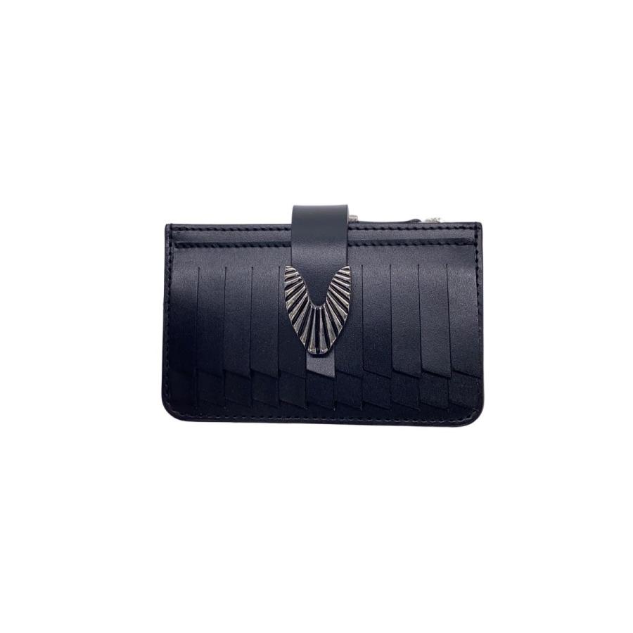 TOGA 財布 TOGA◇FRINGE WALLET/財布/レザー/BLK/レディース// : セカンド