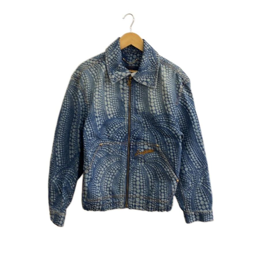 LOUIS VUITTON◇23AW/×草間彌生/ドットデニムジャケット/パンプキン/44