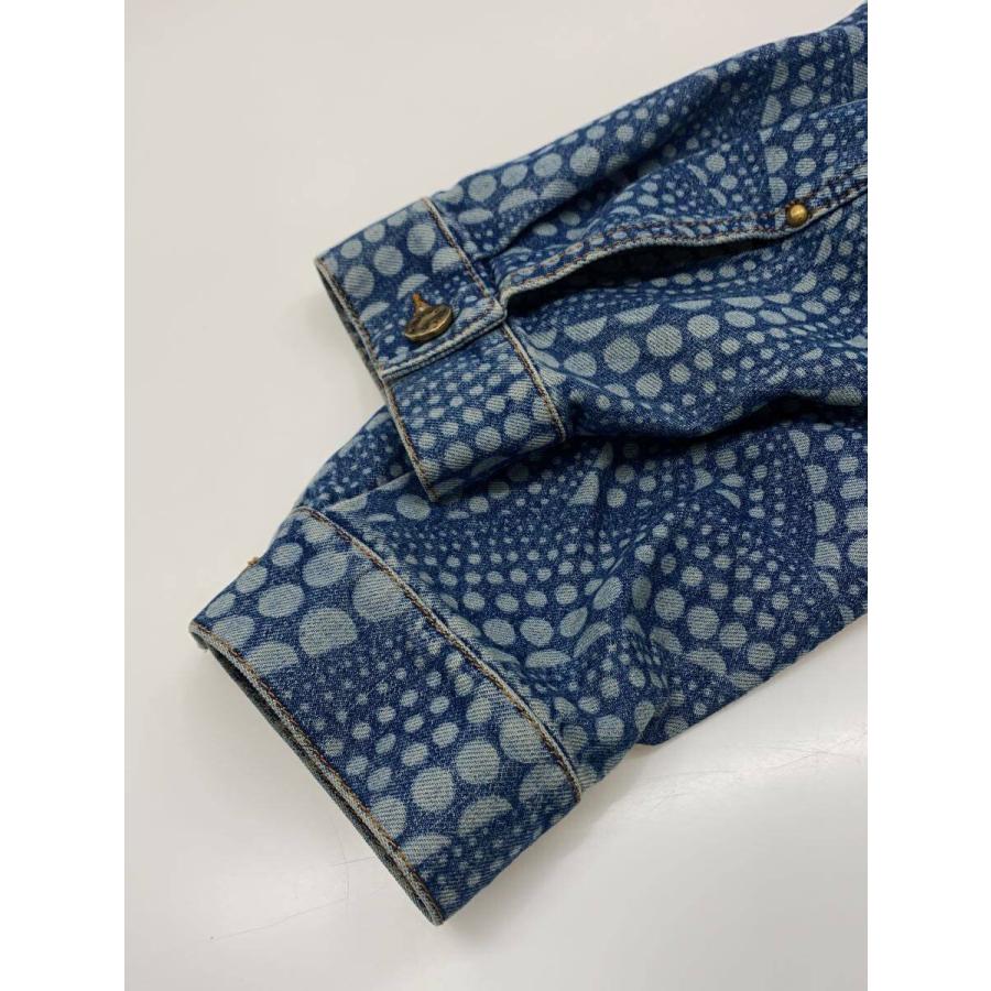 LOUIS VUITTON◇23AW/×草間彌生/ドットデニムジャケット/パンプキン/44