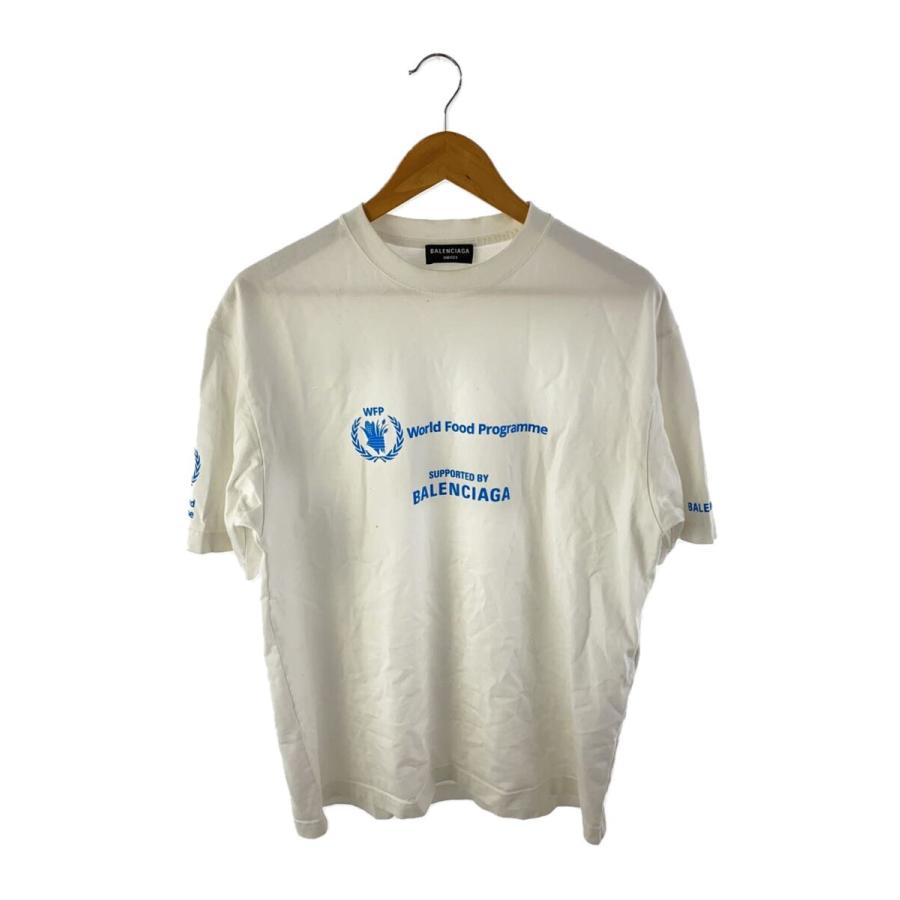 BALENCIAGA◇WFP SHORT SLEEVE TSH/Tシャツ/XS/コットン/WHT
