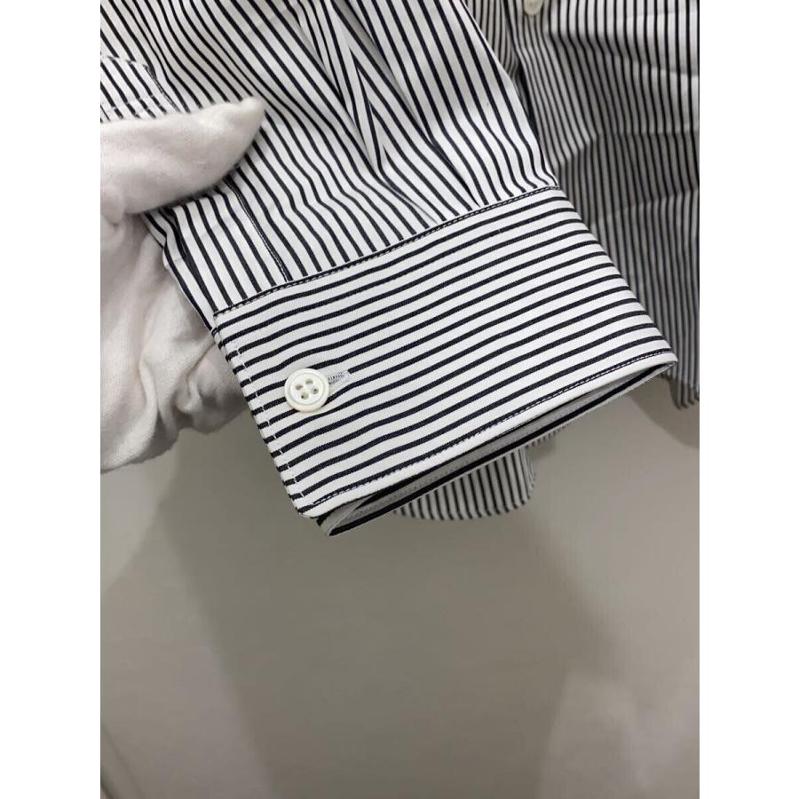COMME des GARCONS SHIRT◇24AW/長袖シャツ/S/コットン/WHT/ストライプ