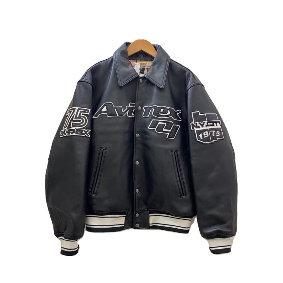 AVIREX◇90s GOALERS VARSITY JACKET//レザージャケット・ブルゾン/M