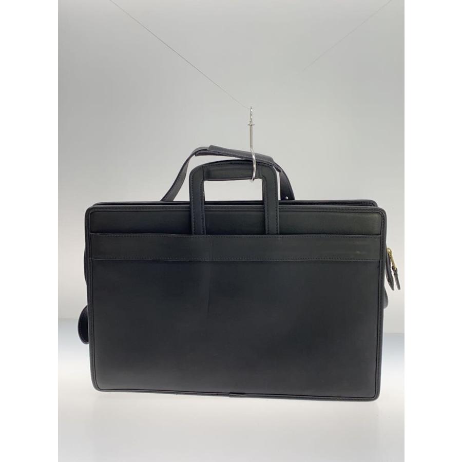 COACH◇USA製/Senator Briefcase/ブリーフケース/レザー/BLK/無地/5351