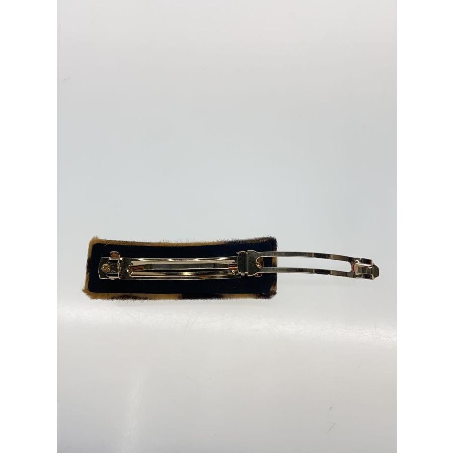Salvatore Ferragamo◇バレッタ/レオパード/アクセサリー/--/BEG