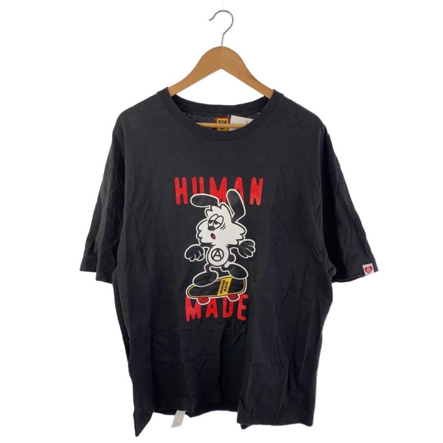HUMAN MADE◇×Girls Don't Cry/Tシャツ/XXL/コットン/BLK : セカンド
