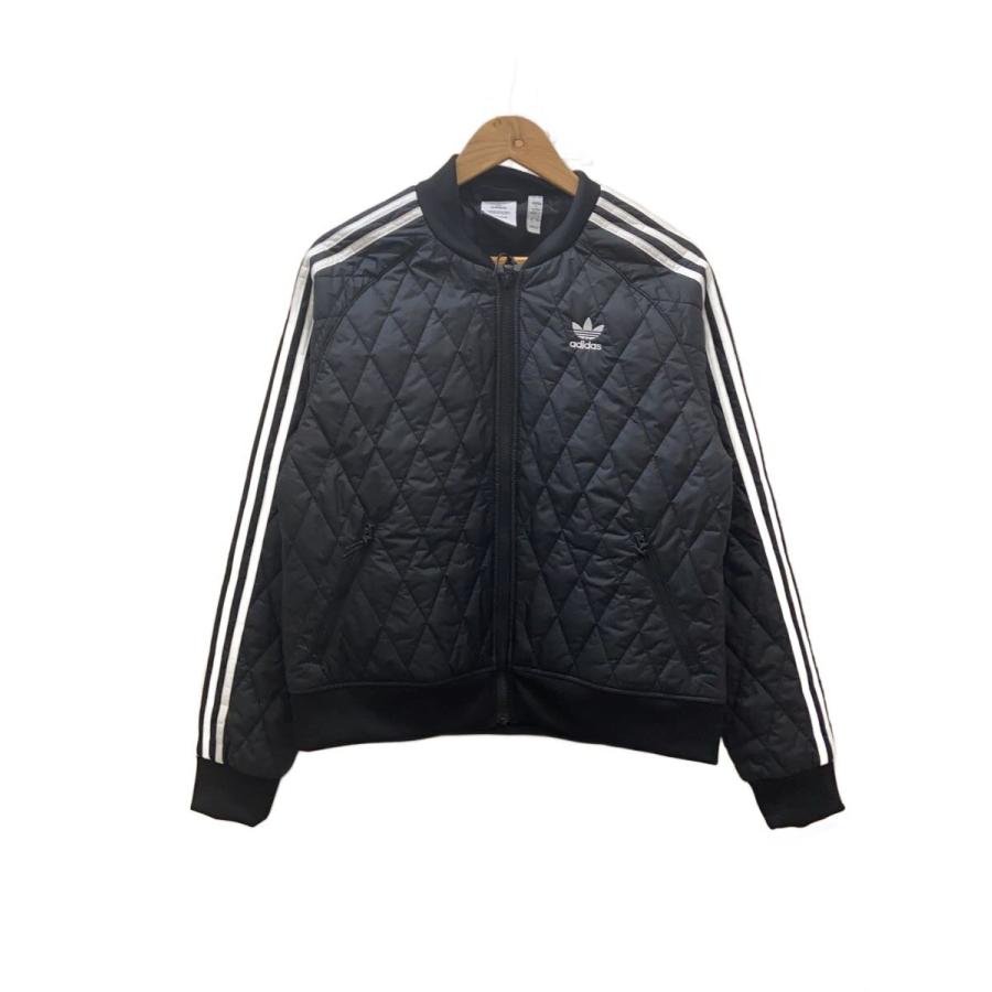 adidas◇キルティングジャケット/S/ポリエステル/BLK/H11439