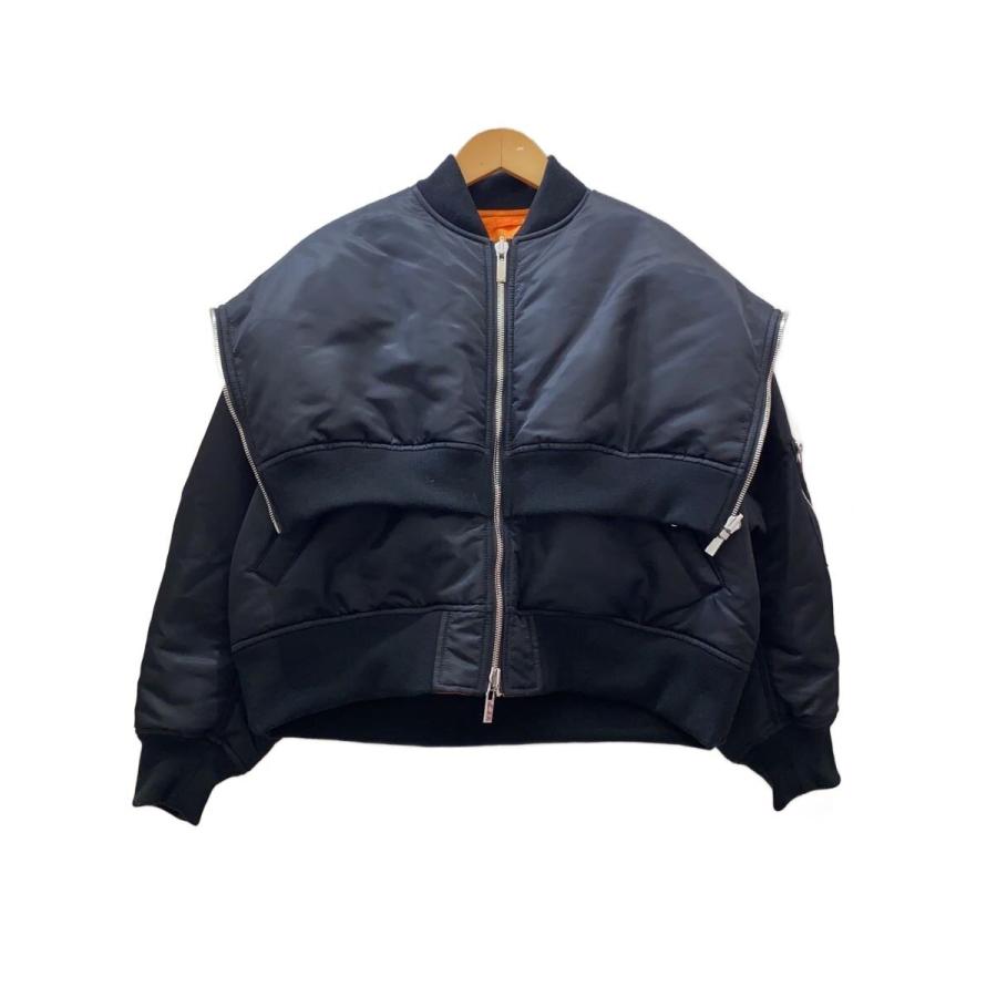 noir kei ninomiya◇25AW/MA-1/ブルゾン/M/ナイロン/BLK/3P-J013 