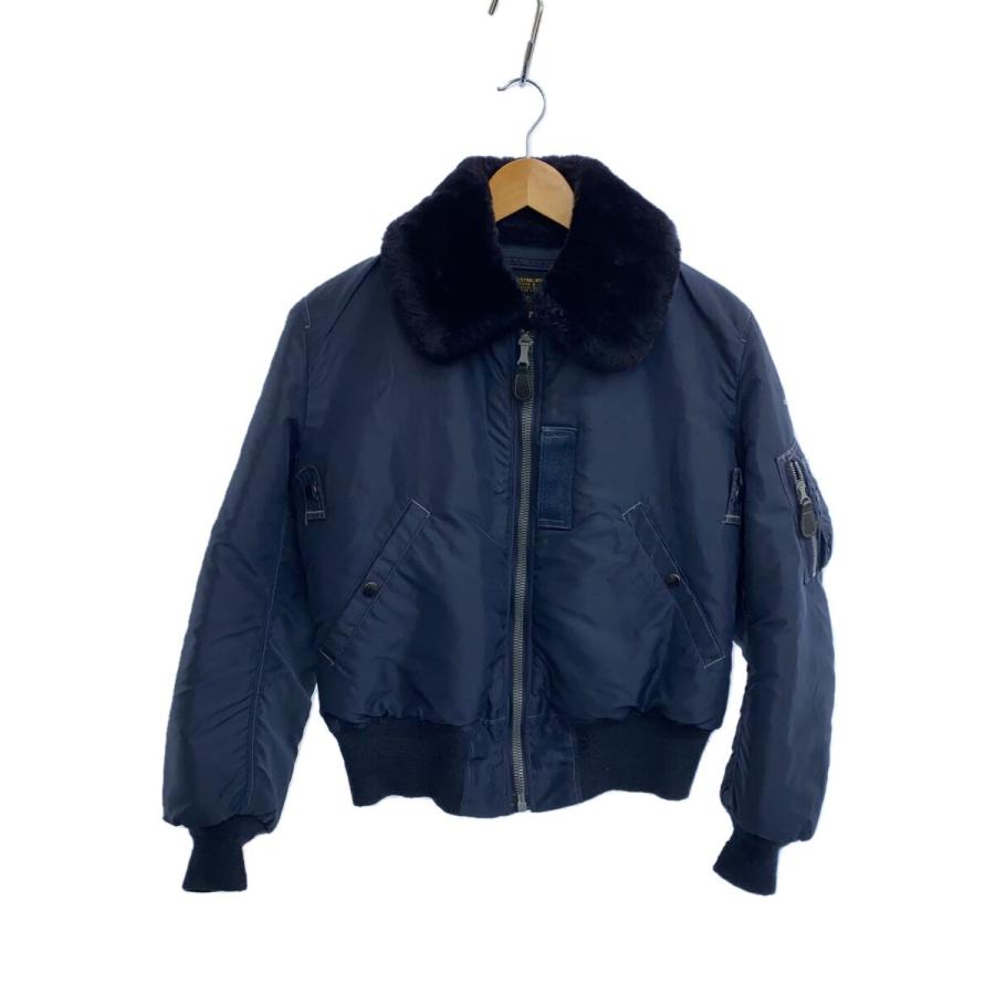 Buzz Rickson's◇フライトジャケット/36/ナイロン/NVY : セカンド