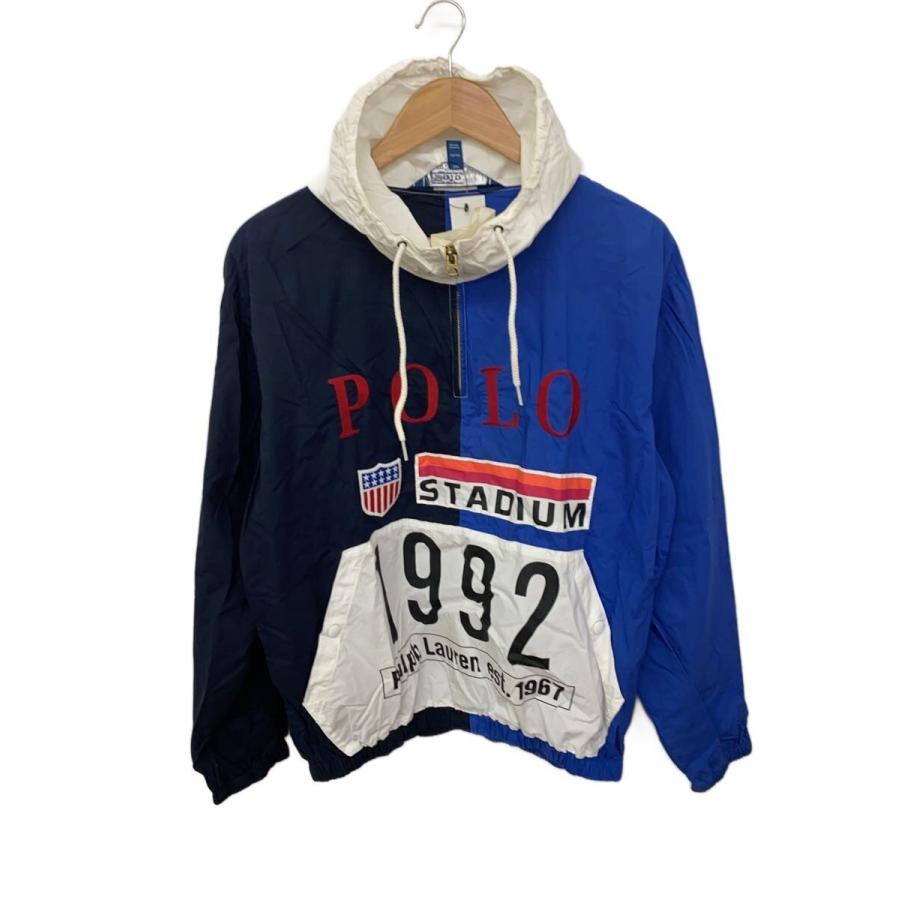 POLO RALPH LAUREN◇マウンテンパーカ/S/コットン/BLU : セカンド