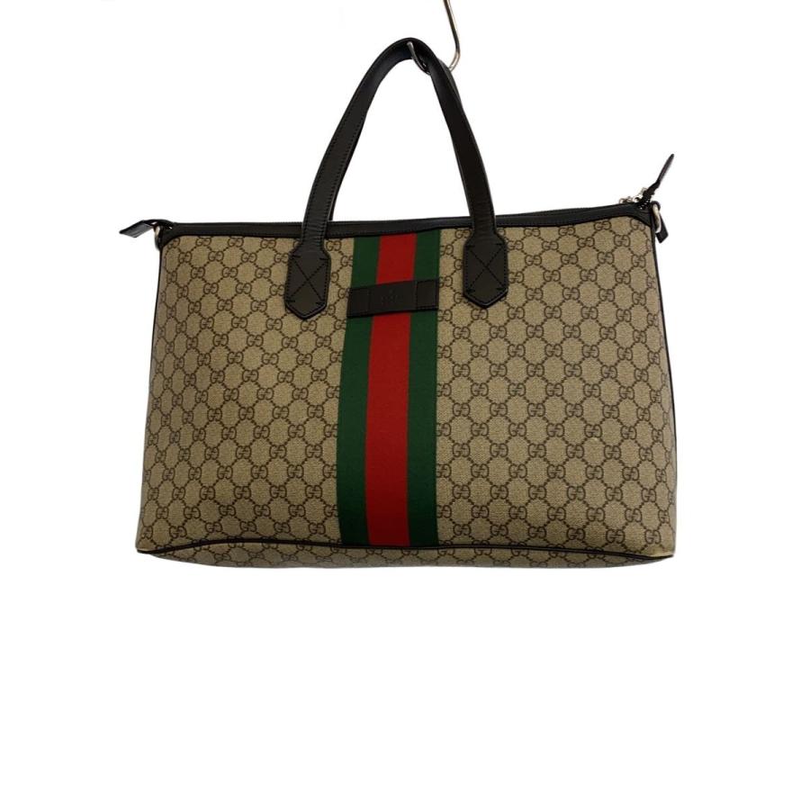 GUCCI　グッチ　GGスプリーム　キャリーオンダッフルバッグ　ボストン GUCCI◇キャリー・オン・ダッフル_GGスプリーム/キャンバス/BEG