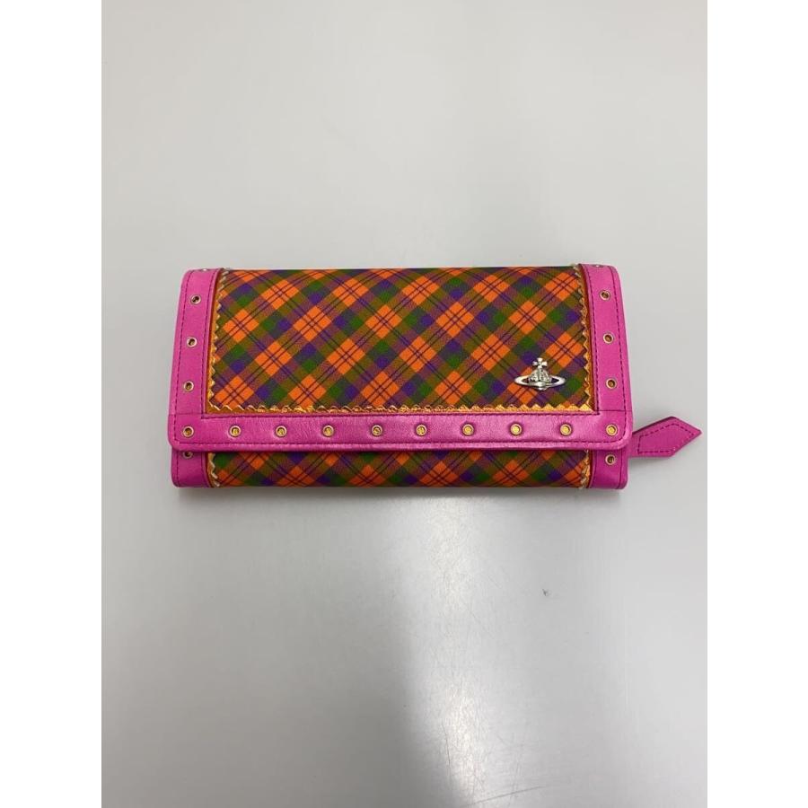 Vivienne Westwood◇長財布/--/PNK/チェック/レディース/3118n302 