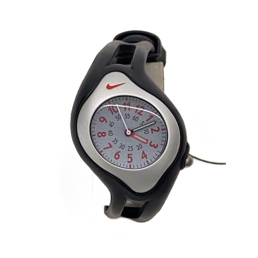 NIKE◇クォーツ腕時計/アナログ/ラバー/GRY/BLK/WK0004 : セカンド