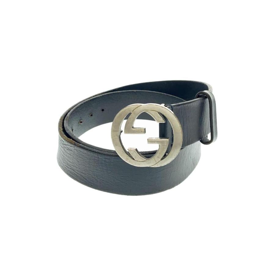 GUCCI◇ベルト/レザー/ブラック/黒/無地/メンズ/546389 GUCCI◇ベルト/レザー/ブラック/黒/無地/メンズ/546389