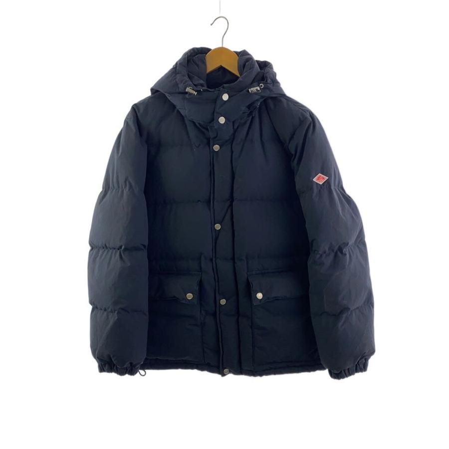 DANTON◇white gooose/内側シミ/ダウンジャケット/42/ネイビー/無地