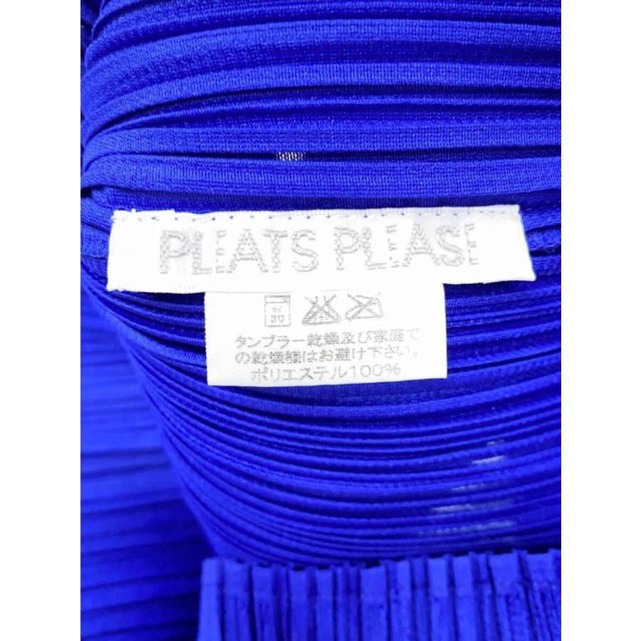 PLEATS PLEASE ISSEY MIYAKE◇カットソー/4/ポリエステル/BLU/PP01