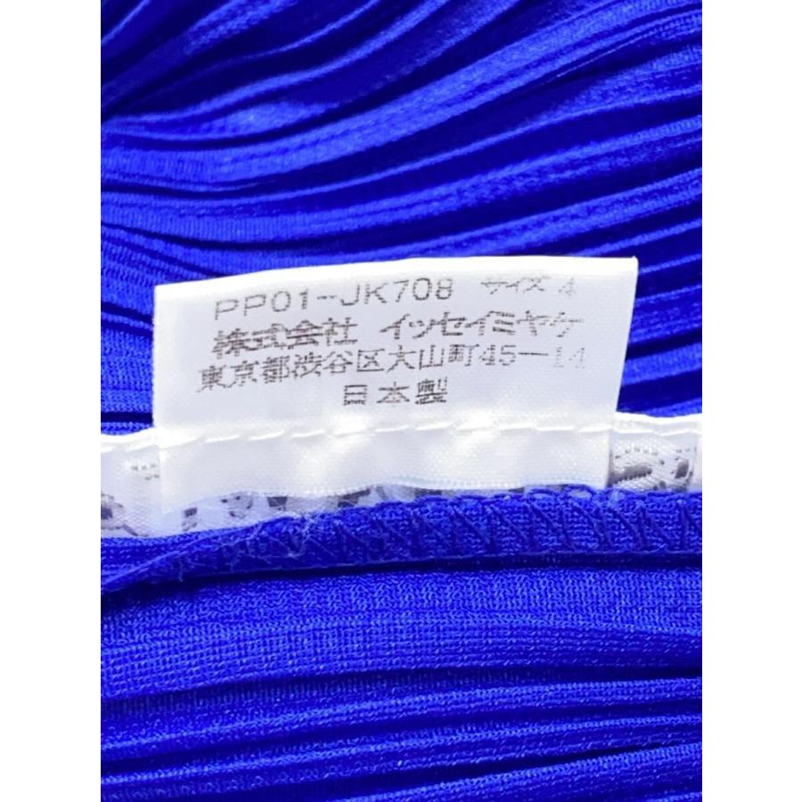 PLEATS PLEASE ISSEY MIYAKE◇カットソー/4/ポリエステル/BLU/PP01