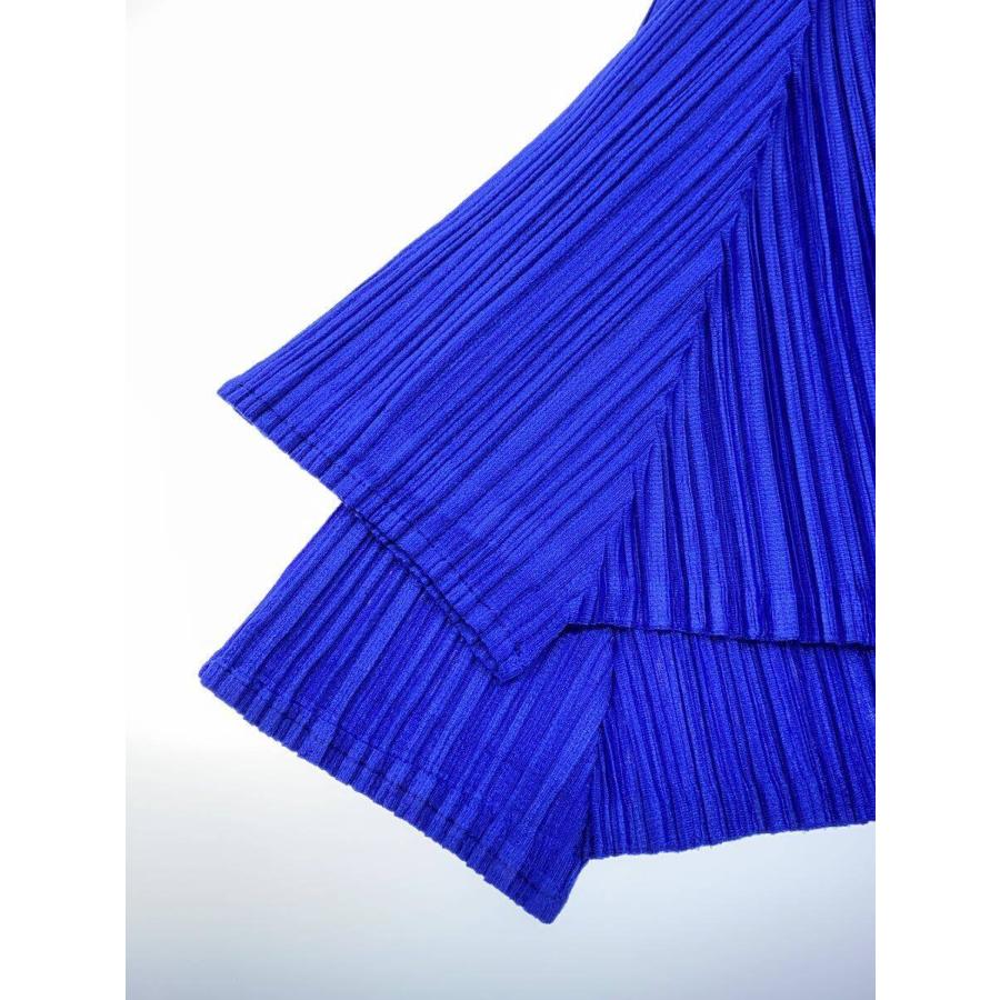 PLEATS PLEASE ISSEY MIYAKE◇カットソー/4/ポリエステル/BLU/PP01