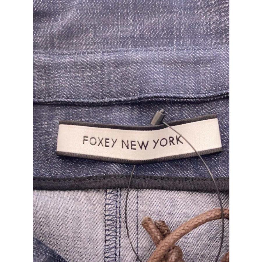 FOXEY NEWYORK◇Dress ”Mylene”/ミレーヌ/3WAY/替え襟/デニム FOXEY NEWYORK◇Dress ”Mylene”/ミレーヌ/3WAY/替え襟/デニム