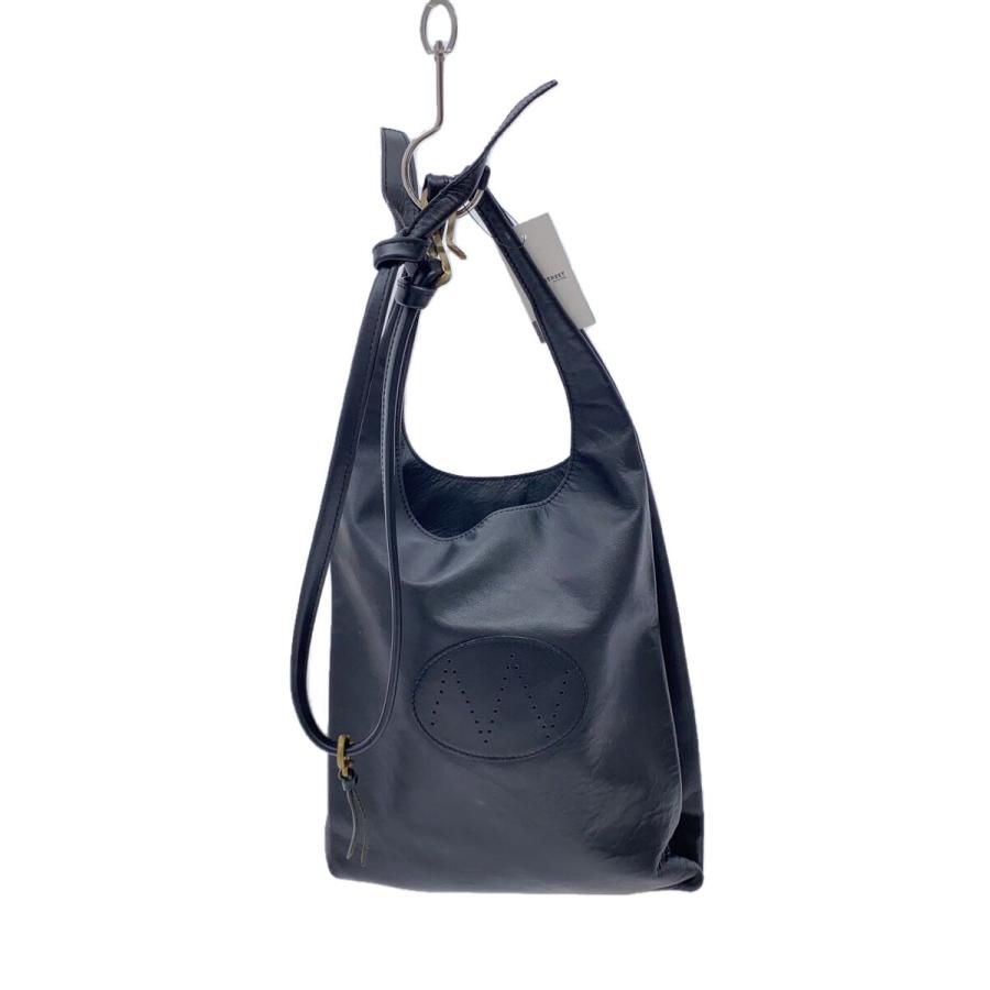 NICENESS◇24SS/LOWE/ショルダーバッグ/レザー/ブラック/NN-LCLA01