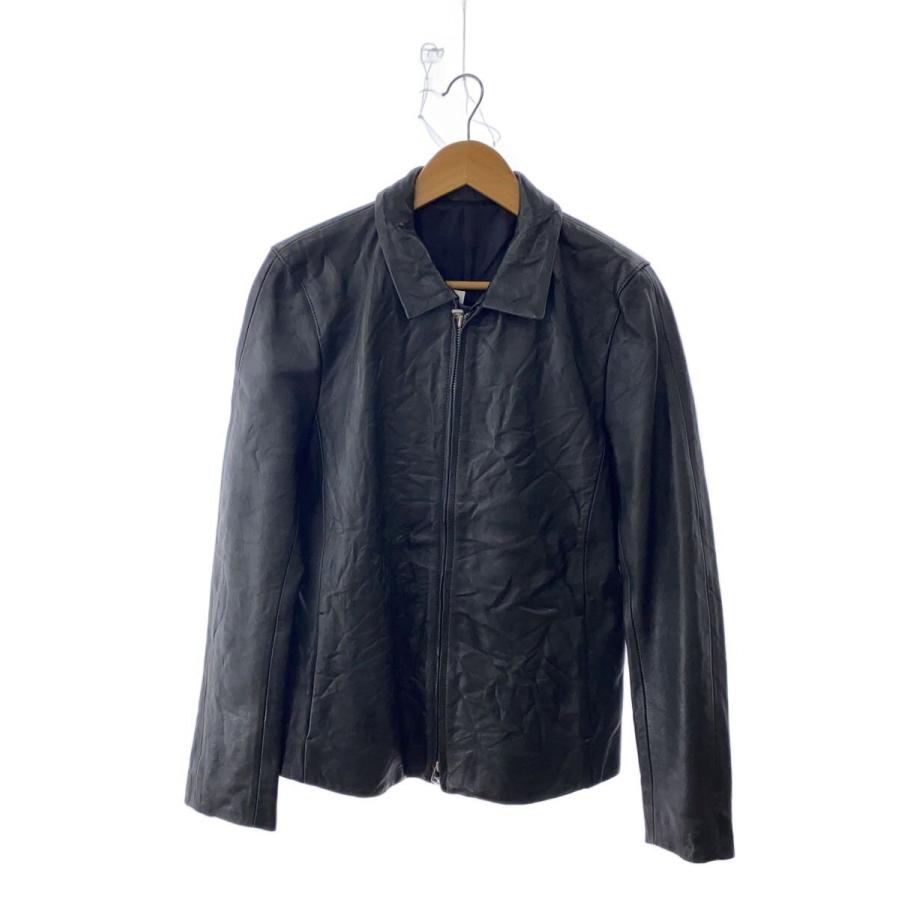 KURO◇ジップアップレザージャケット・ブルゾン/1/羊革/ブラック