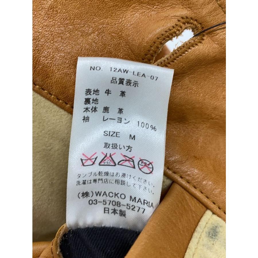 WACKO MARIA◇A-1 TYPE LEATHER JACKET/レザージャケット/M/牛革