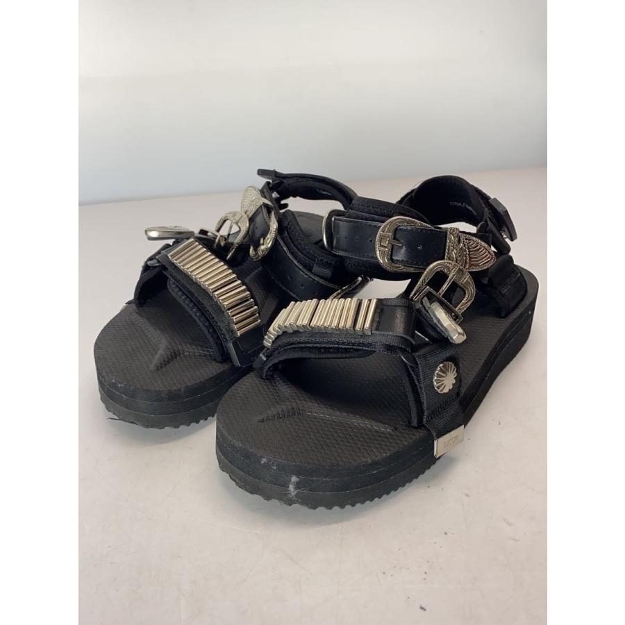 TOGA◇ストラップサンダル/22cm/BLK/DEPA SP/suicoke/スイコークコラボ