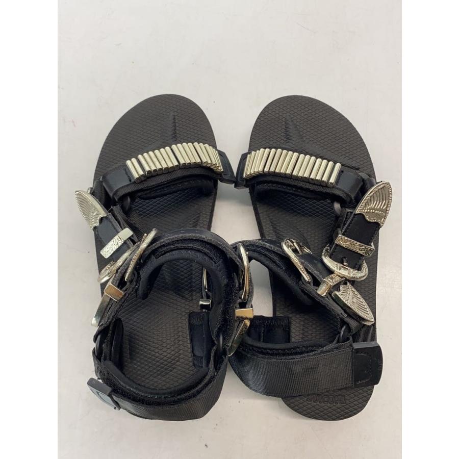 TOGA◇ストラップサンダル/22cm/BLK/DEPA SP/suicoke/スイコークコラボ