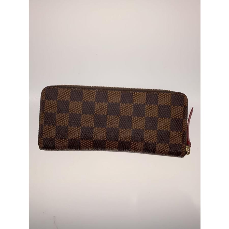 LOUIS VUITTON◇ポルト・フォイユ・クレマンス_ダミエ・エベヌ/N60534