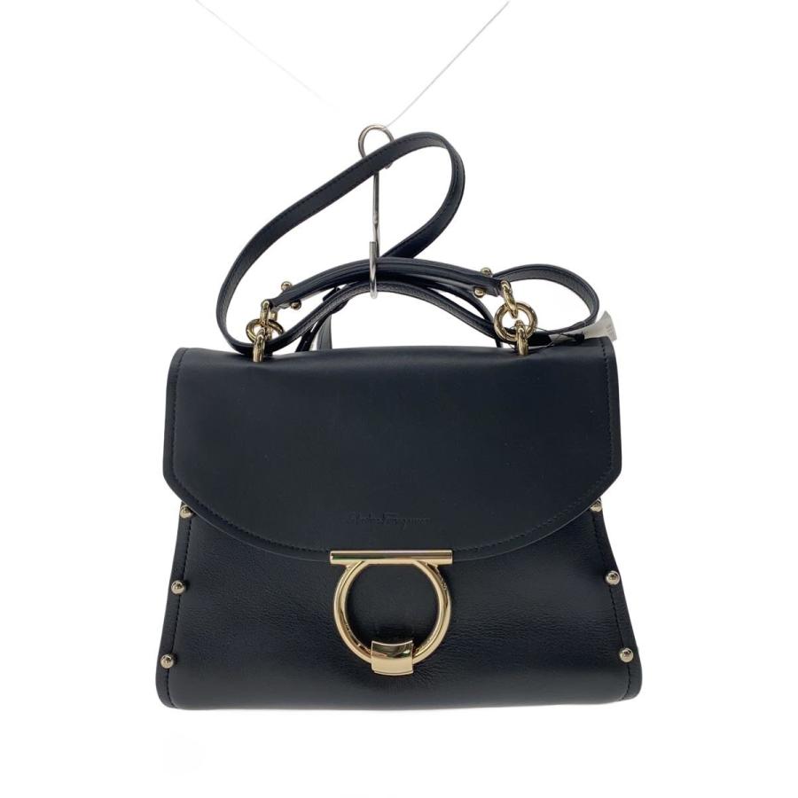 Salvatore Ferragamo◇ガンチーニ/2WAYトップハンドルバッグ/スタッズ