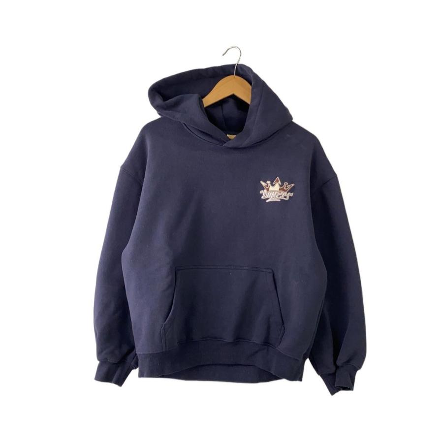 9090◇King Logo Assort Hoodie/パーカー/M/コットン/ネイビー/NN2140 