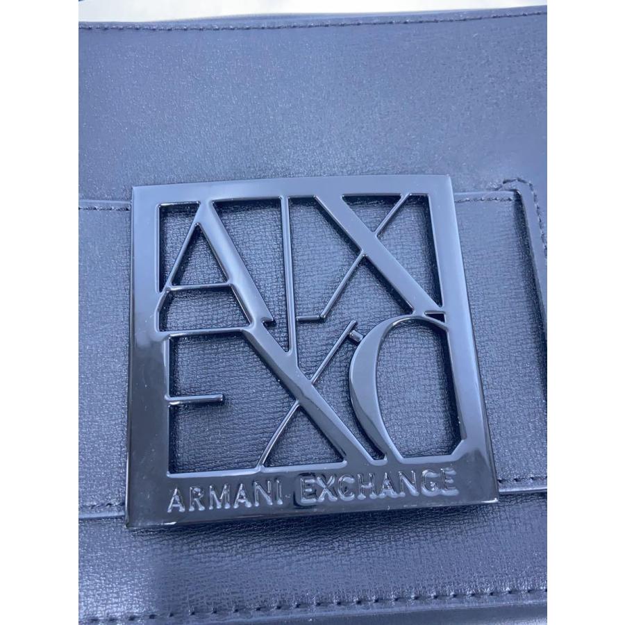 ARMANI EXCHANGE◆BOXロゴバックルミニショルダーバッグ/レザー/BLK｜ssol-shopping｜05