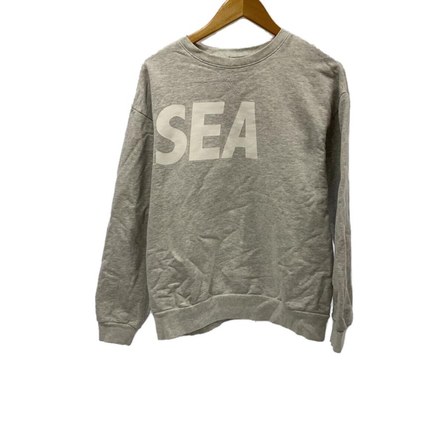 WIND AND SEA◇ロゴ/両V/スウェット/M/コットン/GRY/WDS-SEA-Q2 WIND AND SEA◇ロゴ/両V/スウェット/M/コットン/GRY/WDS-SEA-Q2