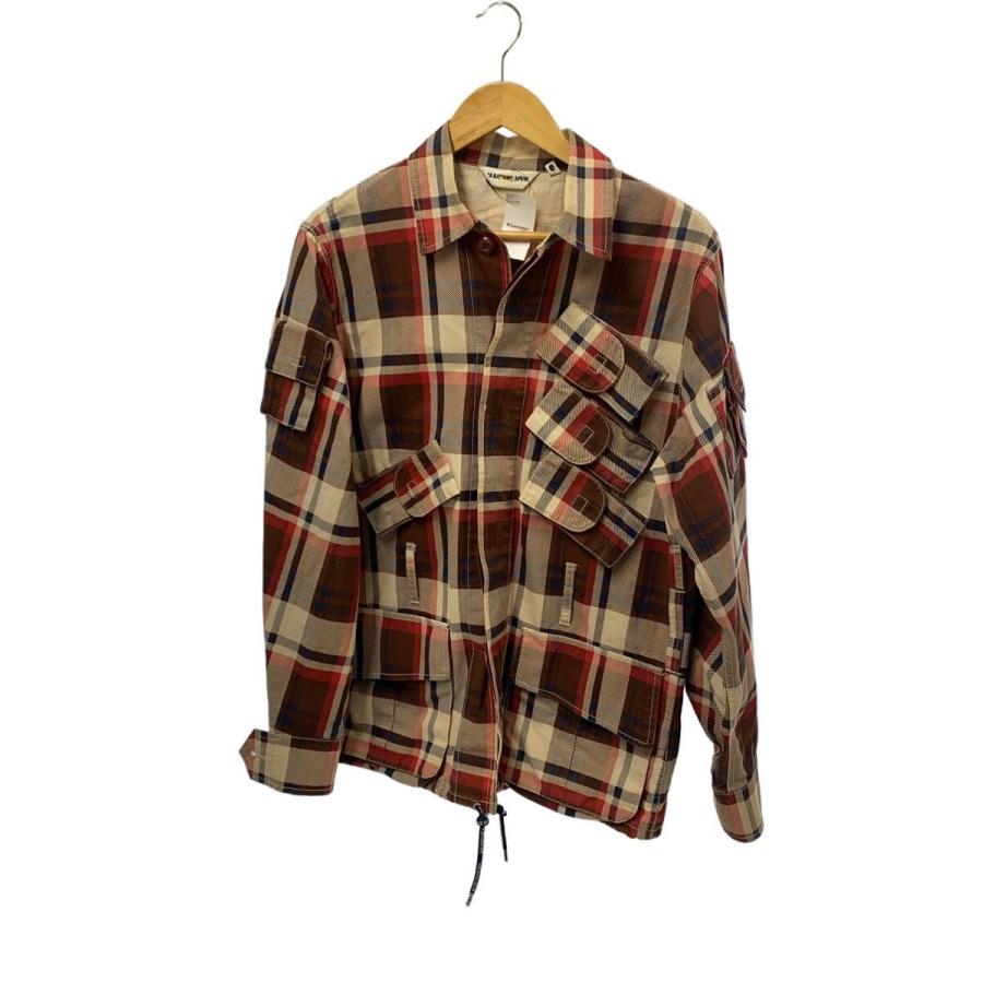 A BATHING APE◇初期タグ/ラブジェネチェック/ミリタリージャケット/S