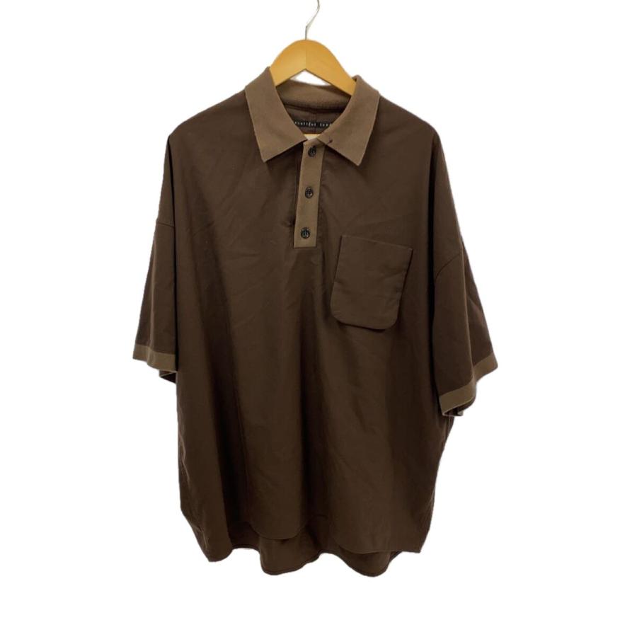 My Beautiful Landlet◇オーバーサイズ/ポロシャツ/1/コットン/BRW