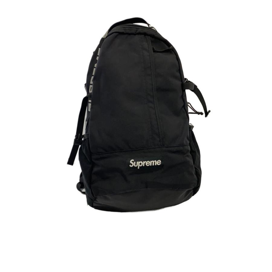 Supreme◇18SS/BACK PACK/ロゴ/リュック/ポリエステル/BLK : セカンド