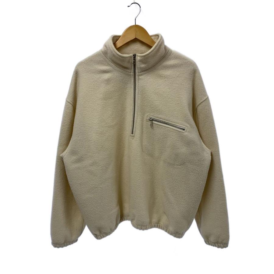 RIER◇LODEN-STINER/ハーフジップ/フリースジャケット/L/ウール/IVO
