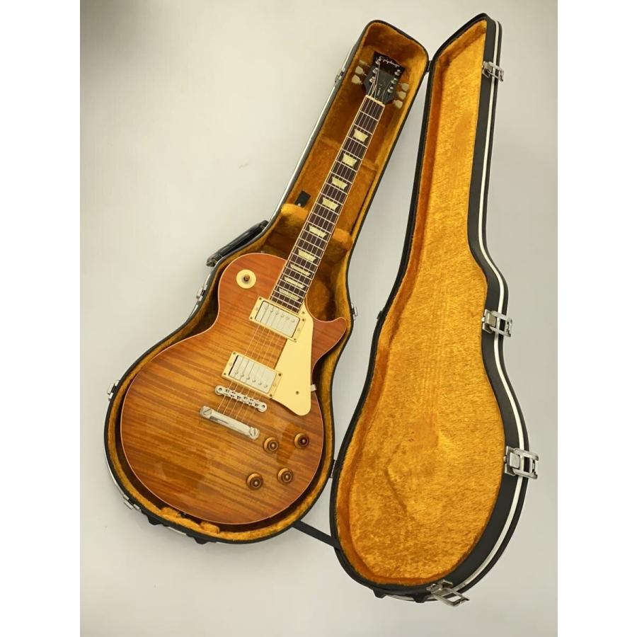 Epiphone◇LPS-80F mod/1990s/両PU換装/杢目柄フィルム/日本製/ハード
