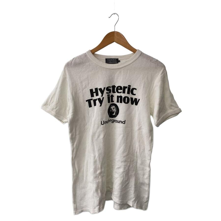 HYSTERIC GLAMOUR◇長袖Tシャツ/M/コットン/WHT/プリント/02231CS03